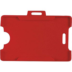 Protetor para Crachá Plástico Vermelho 54X86MM - Caixa com 50 Unidades
