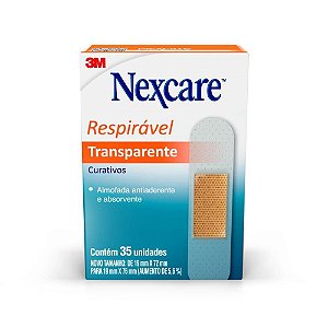 Curativo Transparente Nexcare com 35 Unidades