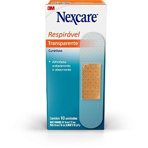 Curativo Transparente Nexcare com 10 Unidades
