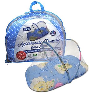 Produto para Bebê Acolchoado Portátil Azul