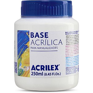 Base Acrílica 250ML para Artesanato - Caixa com 3 Unidades