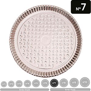 Prato Laminado Redondo N07 35,5CM PCT com 10
