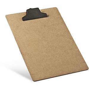 Prancheta Duratex Ofício MDF com Prendedor Plástico - Caixa com 6 Unidades
