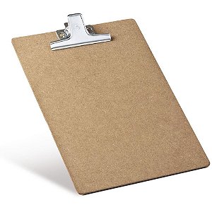 Prancheta Duratex Ofício MDF com Prendedor Metal CX com 06