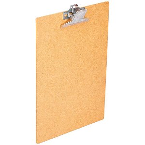 Prancheta Duratex Ofício com Prendedor Zincado - Caixa com 24 Unidades