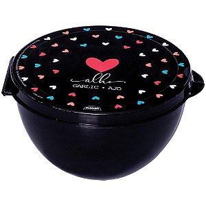 Pote Plástico Porta MIX DEC 374ML Preto