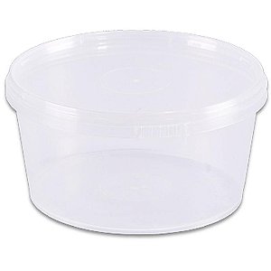 Pote Descartável Redondo 250ML com Lacre PCT com 10