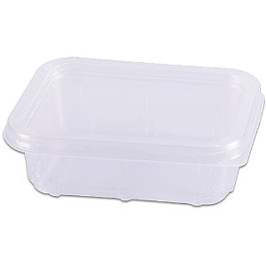 Pote Descartável 150MLRETANGULAR com Tampa PCT com 20
