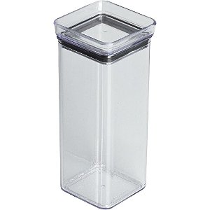 Pote Acrílico Hermetic Mini 340ML Quadrado