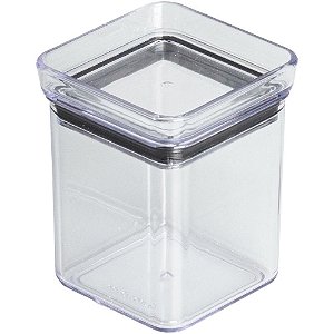 Pote Acrílico Hermetic Mini 180ML Quadrado