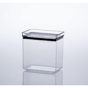 Pote Acrílico Hermetic 1300ML Lumini Retangular
