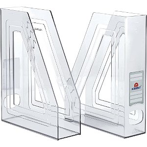 Porta Revista Classic Cristal - Pacote com 2