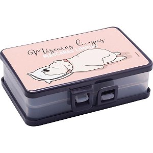 Porta Máscara Duplo Decorado Cute