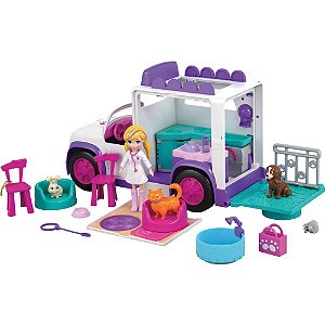 Polly Pocket PET Hospital Móvel de Bichinho