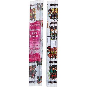 Plástico para Encadernação Radikal BOYS 2M X 45CM - Pacote com 5 Rolos