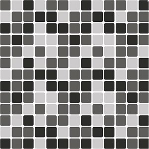 Papel de Parede Plástico Adesivo 45CMX5M Plastilha Preta 0,80