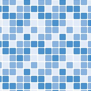 Papel de Parede Plástico Adesivo 45CMX5M Pastilha Azul 0,80