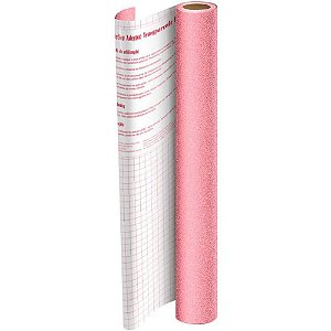 Papel de Parede Plástico Adesivo 45CM X 10M Glitter Rosa PP