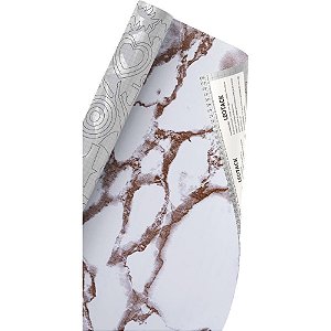 Papel de Parede Plástico Adesivo 45CMX10M Fantasia Marmore 02 0,80