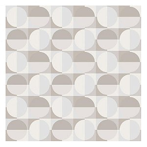 Papel de Parede Plástico Adesivo 45CMX10M Fantasia Geométrico Circulos 0