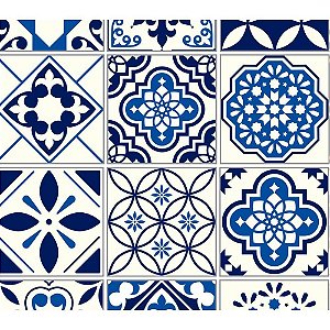 Papel de Parede Plástico Adesivo 45CMX10M Fantasia Azulejo 1 0,80