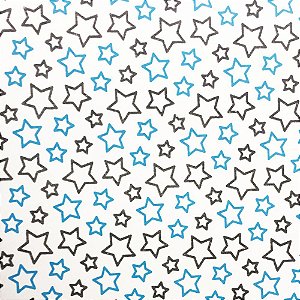 Placa em EVA Estampado 60X40CM Estrelinhas 2MM Pacote com 05