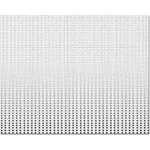 Placa em EVA Estampado 48X40CM Lantejoula Branco 2MM PCT com 05