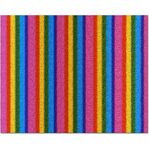 Placa em EVA Estampado 48X40CM FILM ARCO IRIS 2MM PCT com 05