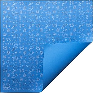 Placa em EVA Estampado 47X40CM Fundo do MAR 1,6MM PCT com 05