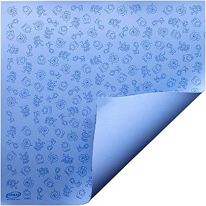 Placa em EVA Estampado 47X40CM Bichinho Azul 1,6MM PCT com 05