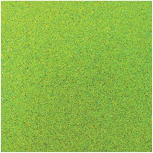 Placa em EVA com Glíter 60X40CM Verde Neon 2MM - Pacote com 05