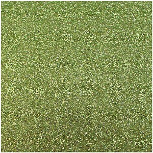Placa em EVA com Glíter 60X40CM Verde Claro 2MM, Pacote com 5 Folhas