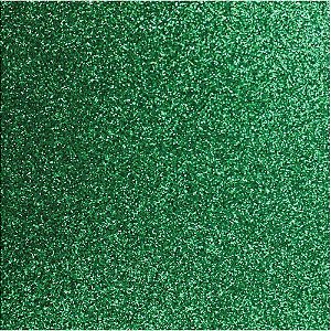 Placa de EVA com Glitter Verde 60X40CM 2MM Pacote com 5