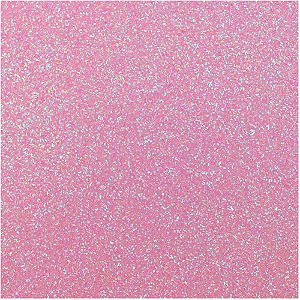 Placa em EVA com Glitter 60X40CM Rosa Neon 2MM Pacote com 05