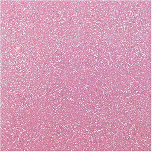 Placa em EVA com Glitter 60X40CM Rosa Neon 2MM Pacote com 05