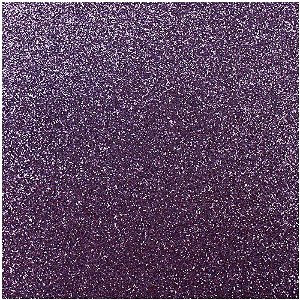Placa em EVA com Glitter 60X40CM Lilás 2MM - Pacote com 5 Unidades