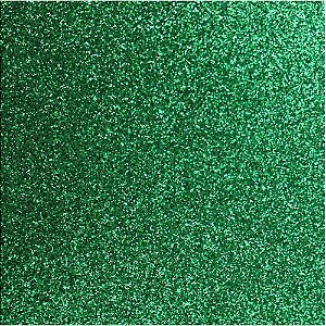 Placa em EVA com Glitter 48X40CM Verde Bandeira 2MM Pacote com 10