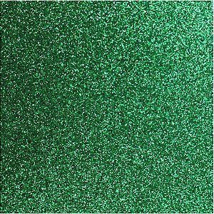 Placa em EVA com Glitter 48X40CM Verde Bandeira 2MM Pacote com 10