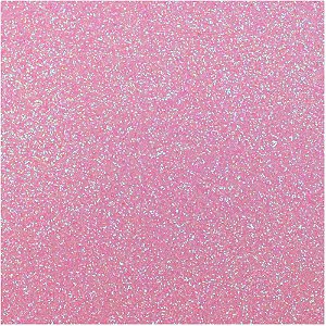Placa em EVA com Glíter 48X40CM Rosa Neon 2MM Pacote com 10