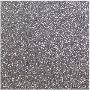 Placa em EVA com Glíter 48X40CM Prata 2MM - Pacote com 10
