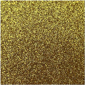 Placa em EVA com Glíter 48X40CM Ouro 2MM Pacote com 10