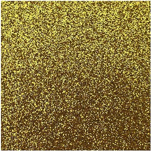 Placa em EVA com Glíter 48X40CM Ouro 2MM Pacote com 10