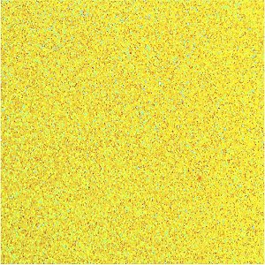 Placa em EVA com Glíter 48X40CM Amarelo Neon 2MM Pacote com 10