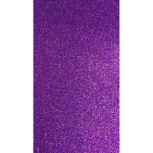 Placa em EVA com Glíter 48X40CM Violeta 2MM PCT com 10
