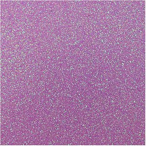 Placa em EVA com Glíter 48X40 CM Roxo Neon 2MM - Pacote com 10 Folhas