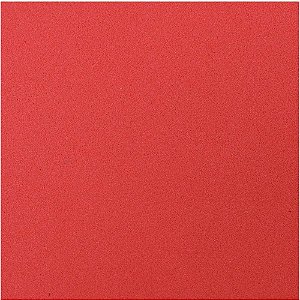 Placa em EVA Atoalhado 48X40CM Vermelho 2MM - Pacote com 05 Folhas