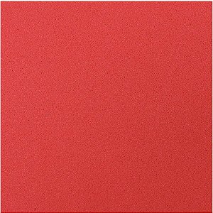 Placa em EVA Atoalhado 48X40CM Vermelho 2MM - Pacote com 05 Folhas