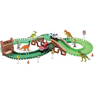 Pista Trilha dos Dinossauros com Carrinho