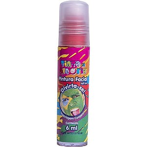 Pintura Facial ROLL ON Vermelha 6ML DPCOM 24