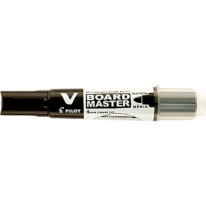 Pincel Quadro Branco Pilot V Board Master WBMA-VBM Preto - Recarregável - Caixa com 12